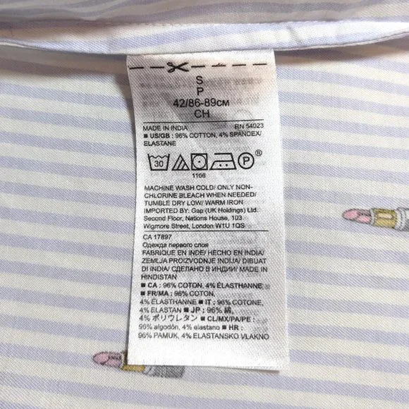 Banana Republic | 'Lipstick' Novelty Print Striped Dillon Shirt - Picture 9 of 10